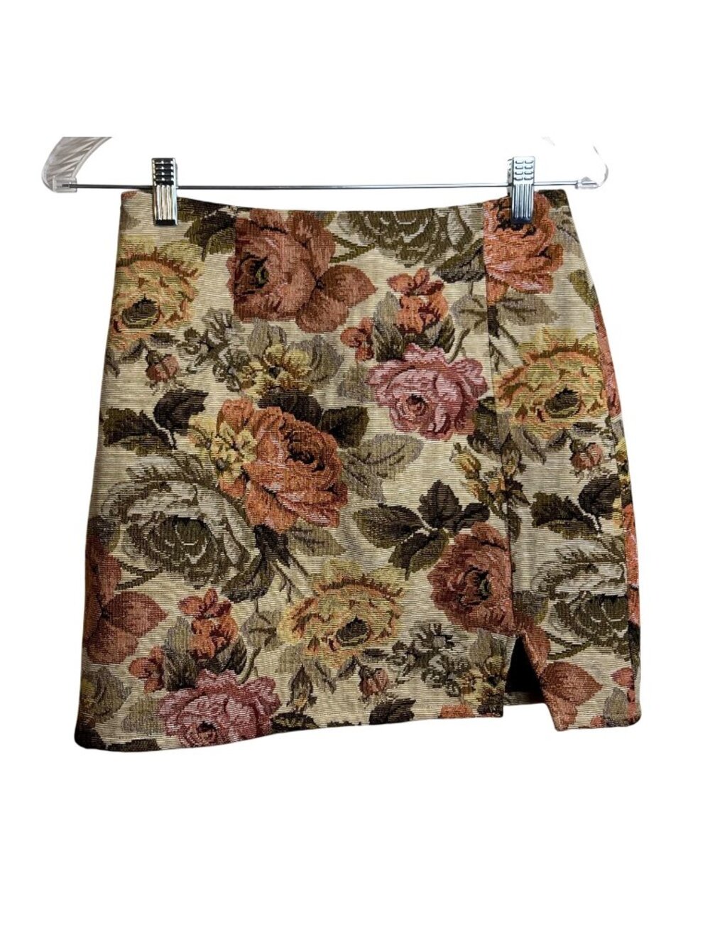 Cider Tapestry Floral Skirt